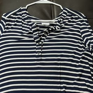 Blue & White Stripes Blouse